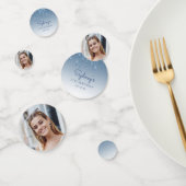 Confettis Glam Blue Parties scintillant Drip Photo 21e anniv (Groupe)