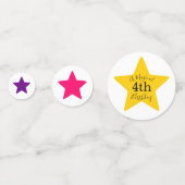 Confettis Glam Rainbow Unicorn fête d'anniversaire (Derrière)