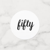 Confettis Glamour 50 & Fabuleux Rose Gold Blush Rose (Petit recto)