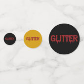 Confettis Glitter en typographie de Blood (Devant)