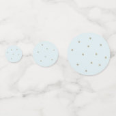 Confettis Gold Stars & Fluffy Clouds Baby shower (Derrière)