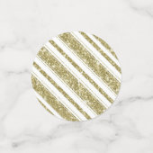 Confettis Gold White Parties scintillant Stripes Chic fête d (Petit recto)