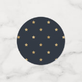 Confettis Golden Stars on Midnight Black (Petit recto)