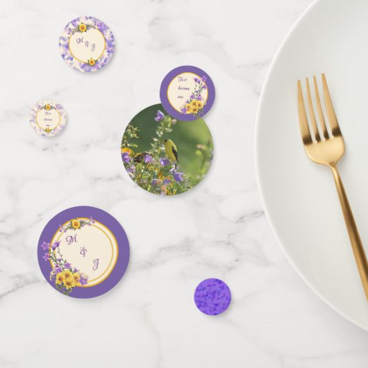 Confettis Goldfinch Spring Garden Wedding (Groupe)