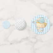 Confettis Golf Baby shower Cute Boy Par Tee Diaper Raffle (Derrière)