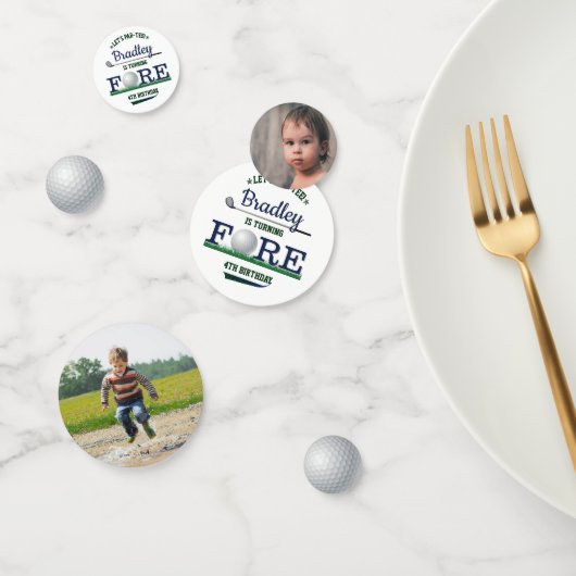 Confettis Golf PAR-TEE 4ème anniversaire Photo (Groupe)