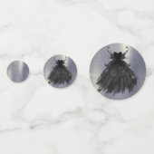 Confettis Gothique Fairy Black Gown | Vampy Goth Glam Sheen (Devant)