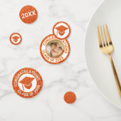 Confettis Grad Glam Orange Casquette Photo Graduation Party (Groupe)