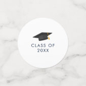 Confettis Graduation 2024 Script Photo Grad Party (Petit recto)