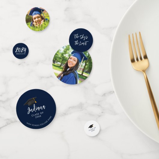 Confettis Graduation 2024 Script Photo Grad Party (Groupe)