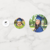 Confettis Graduation Moderne 2024 Script Photo Grad Party (Devant)