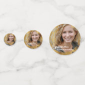 Confettis Graduation Party Classe supérieure Photo Faux Gold (Devant)