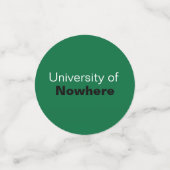 Confettis Green Big Bold Angle-Cut Lettres Graduation (Petit recto)