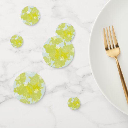 Confettis Green Flowers (Groupe)