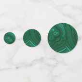 Confettis Green gemstone malachite natural stone design (Devant)