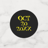 Confettis Grenouille d'arbre d'anniversaire de Rockin avec g (Petit recto)