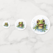 Confettis Grenouille drôle pour le baby shower (Devant)