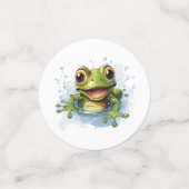 Confettis Grenouille drôle pour le baby shower (Petit recto)
