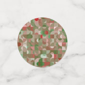 Confettis Groovy Boho Mod Retro Geometric (Petit recto)