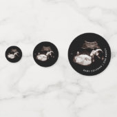 Confettis Grossesse Bébé Sonogramme Ultrasound Carte photo (Devant)