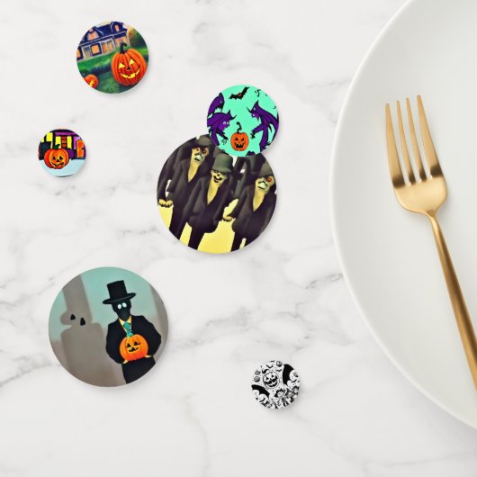 Confettis Halloween mélangés (Groupe)