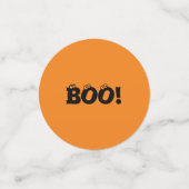 Confettis Halloween Scary Boo! yeux décoration orange (Petit recto)