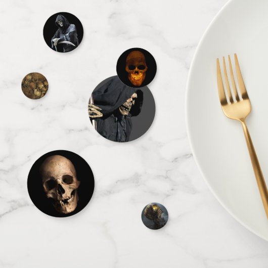 Confettis Halloween Skulls & Grim Reapers (Groupe)