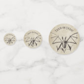 Confettis Halloween squelettique vintage (Devant)