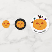 Confettis Hallowen citrouilles & chauves-souris (Devant)