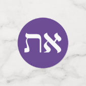 Confettis Hébreu Aleph-Tav (Petit recto)