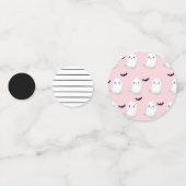 Confettis Hey Boo Pastel Pink Halloween Table d'anniversaire (Devant)