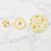 Confettis Hibiscus & dentelle JAUNE (Derrière)