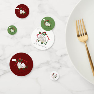 Confettis Hibou Noël mignon Enfants