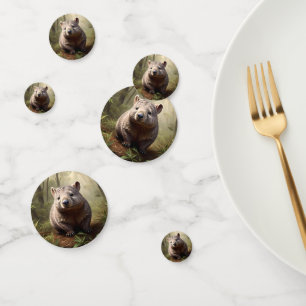 Confettis "Hidden in the Bush : An Aussie Wombat in the Wild