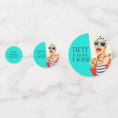 Confettis Hilarious Fifty est le Nouvel anniversaire de la b (Devant)