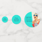 Confettis Hilarious Fifty est le Nouvel anniversaire de la b (Derrière)