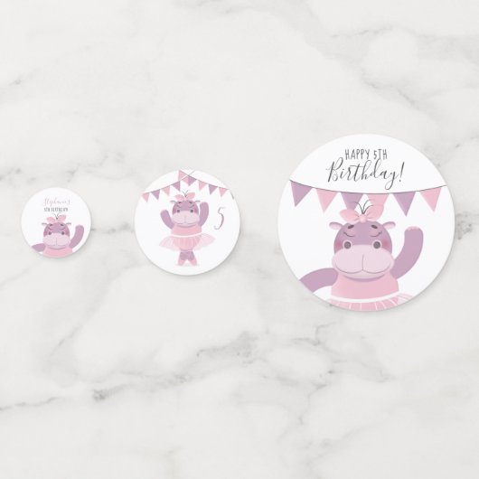 Confettis Hippo Ballerina (Derrière)