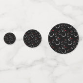Confettis Hiver Snowman Motif Let It neige Noir et Rouge (Devant)
