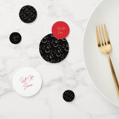 Confettis Hiver Snowman Motif Let It neige Noir et Rouge (Groupe)