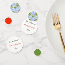 Holly berry et motif feuille Joyeux Noël