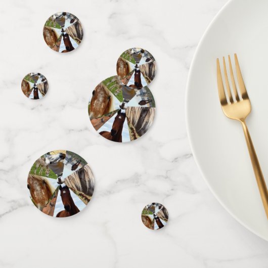Confettis Huit Triangles Cheval, Table d'Anniversaire Confet (Groupe)