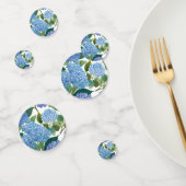 Confettis Hydrangée bleue Aquarelle Florale (Groupe)