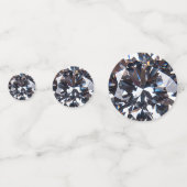 Confettis Image diamant élégante facettée (Derrière)