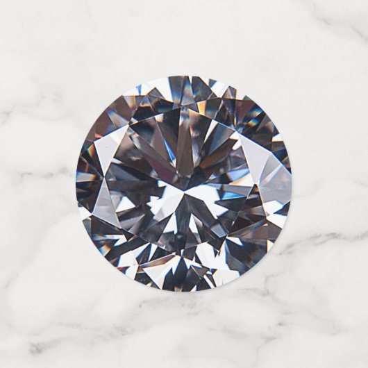 Confettis Image diamant élégante facettée (Petit recto)