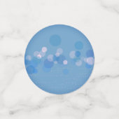 Confettis Imaginaire Couleur Chouette Bleu yeux sur les cerc (Petit recto)