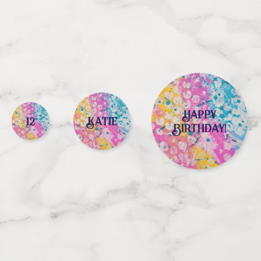 Confettis Impression Abstraite multicolore (Devant)