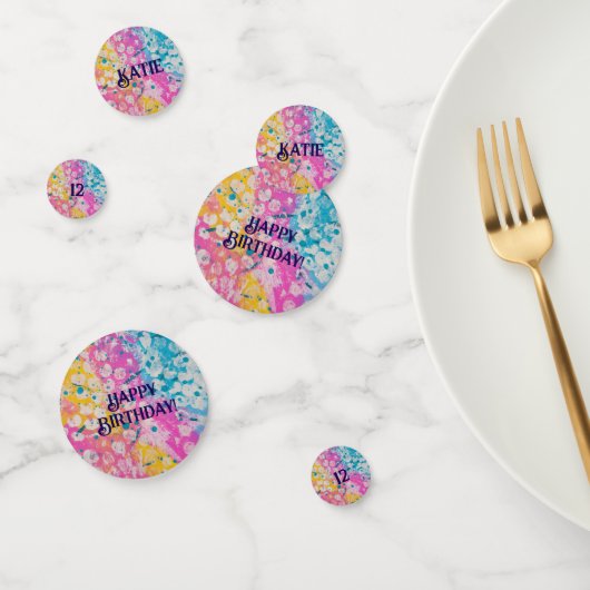 Confettis Impression Abstraite multicolore (Groupe)