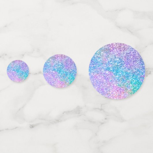 Confettis Impression couleur fausse parties scintillant (Derrière)