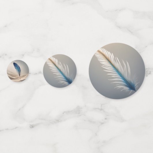 Confettis impression de plumes (Derrière)