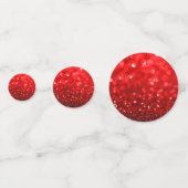 Confettis Impression fausse parties scintillant Ruby-Red (Devant)